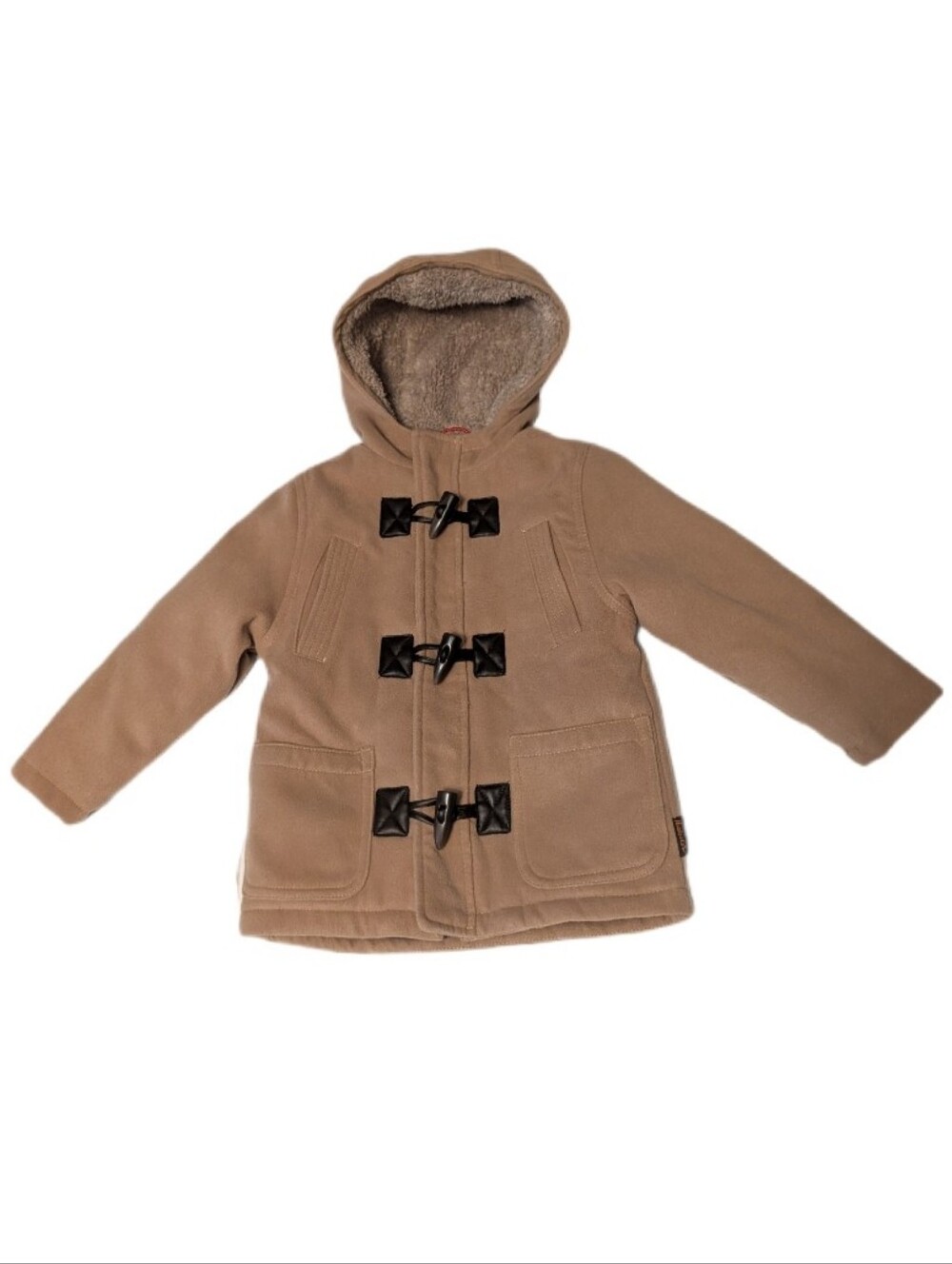 Hawke & Co Kids Tan Hooded Toggle Coat 4